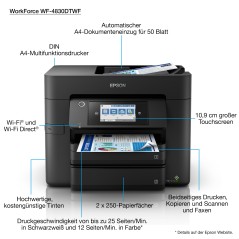 Epson WorkForce Pro WF-4830DTWF - High-Performance All-in-One Printer (C11CJ05402)